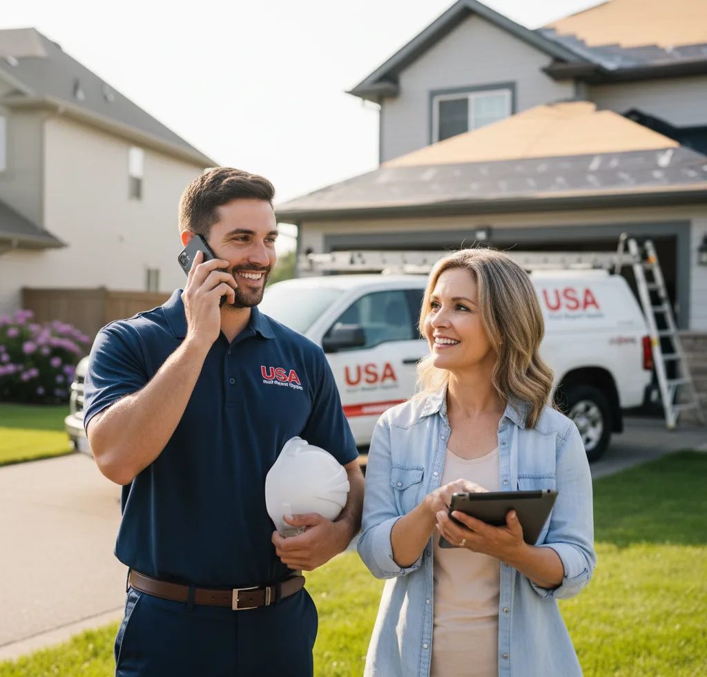 USA Roof Repair Experts customer support in Brightwood